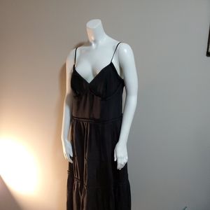 Loft Black 100% Silk Dress (12)